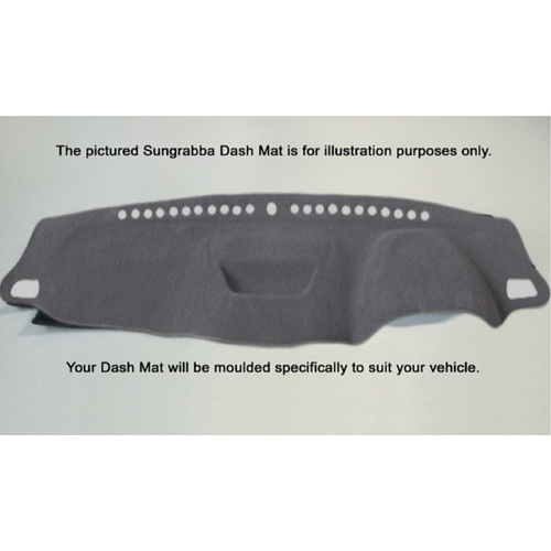 Sungrabba Dash Mat To Suit Chevrolet Silverado 1500 / 2500 / 3500 Dual Cab Four Door Utility 2020-2023 Grey