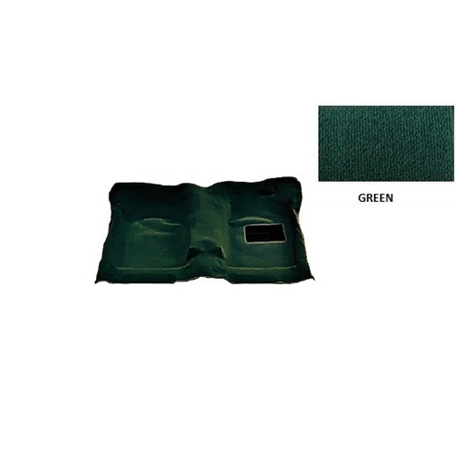 Plush Pile Moulded Carpet Toyota Landcruiser 80 Series GX GXL Saraha 1990-1997 [Carpet Type: Front Only] [Colour: Green] [Transmission: Floor Automati