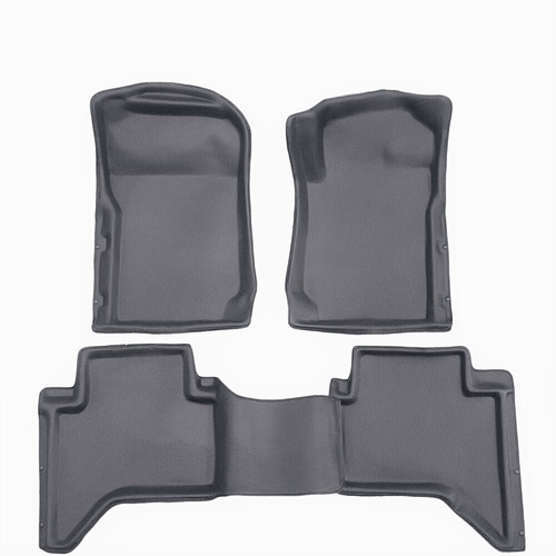 Sandgrabba Mats To Suit Toyota Landcruiser 200 Series GXL GX Five Door Wagon 2007-2021 Grey Floor Automatic Front And Rear